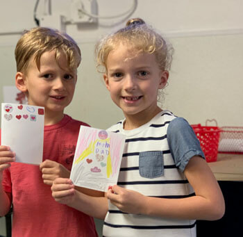  Our students have been making Valentine's Day cards all week long! 